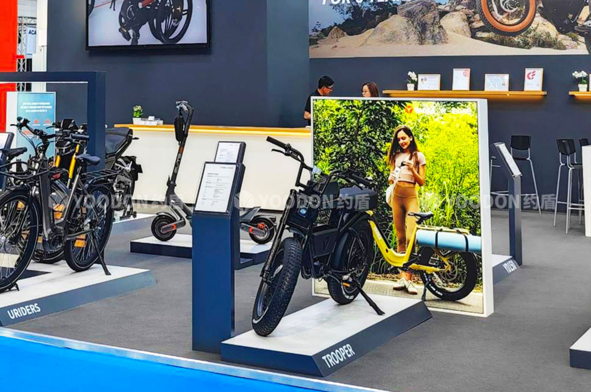 約盾展覽—簡約時尚國際范 | 助力雅迪亮相2023德國法蘭克福EUROBIKE！